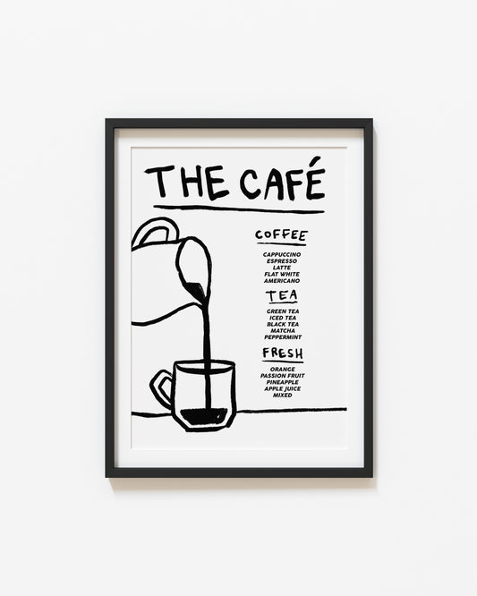 The Cafe | Menu Print | UNFRAMED