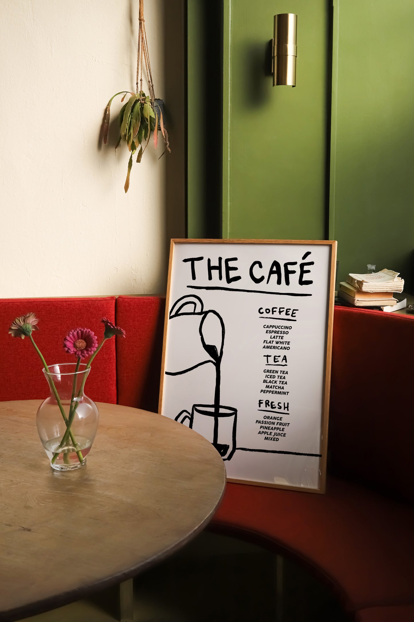 The Cafe | Menu Print | UNFRAMED