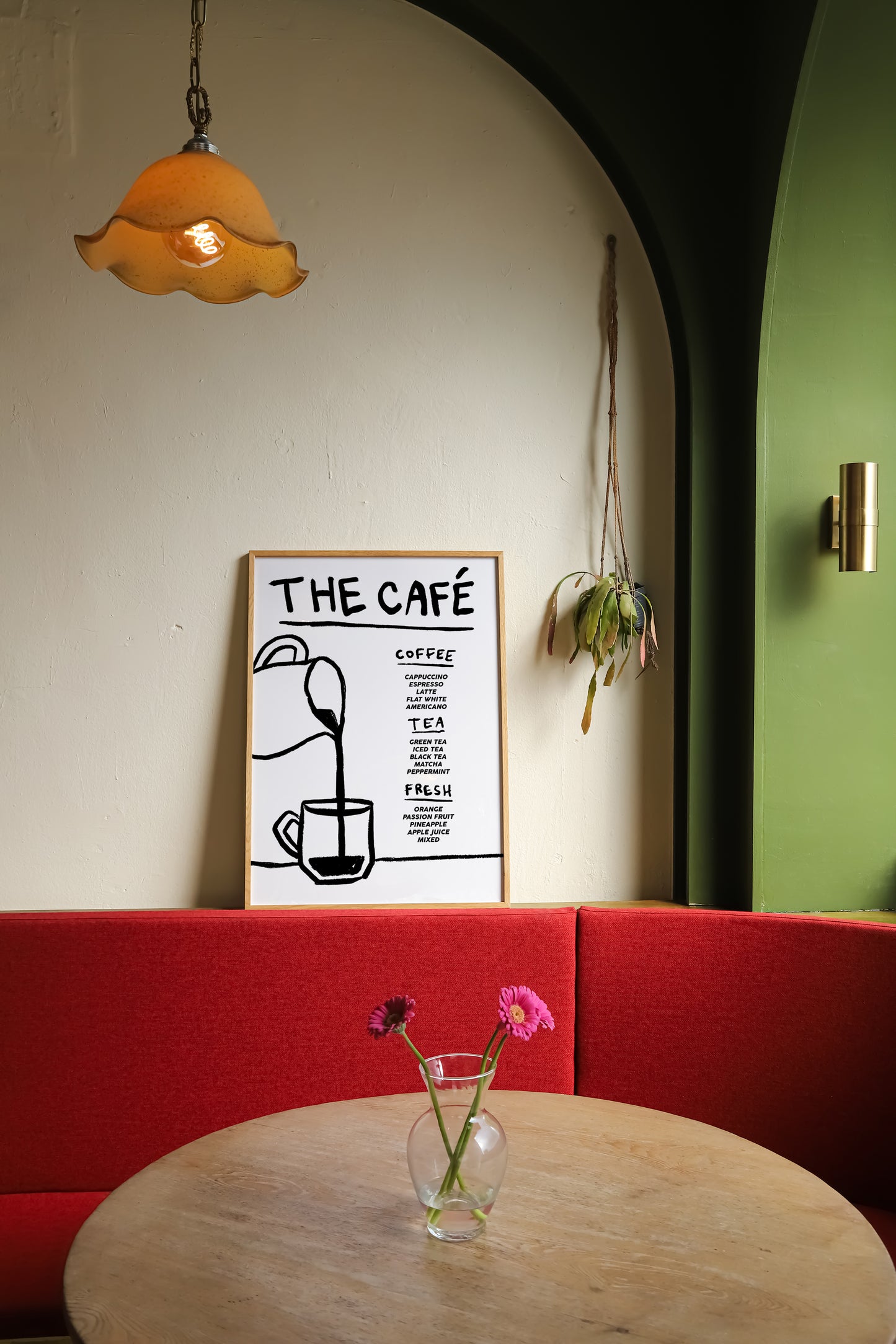 The Cafe | Menu Print | UNFRAMED