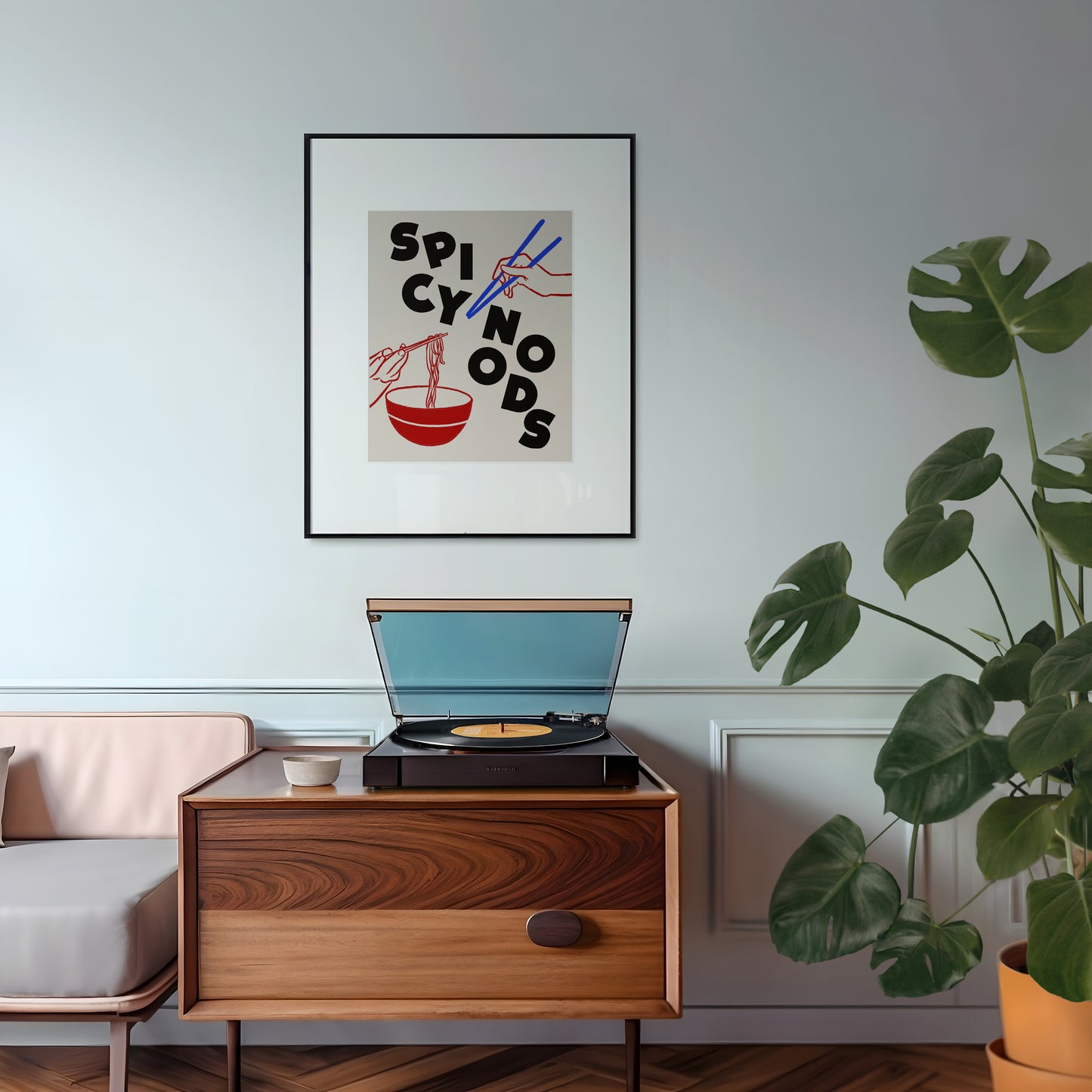 Spicy Noods | Retro Food Poster | UNFRAMED