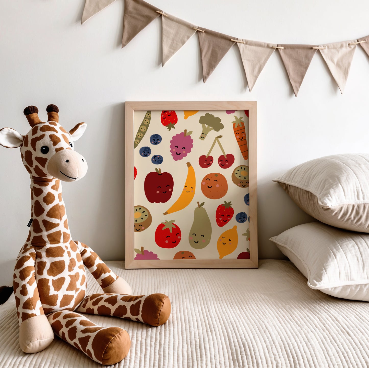 Fruit Friends | Nursery Print | UNFRAMED