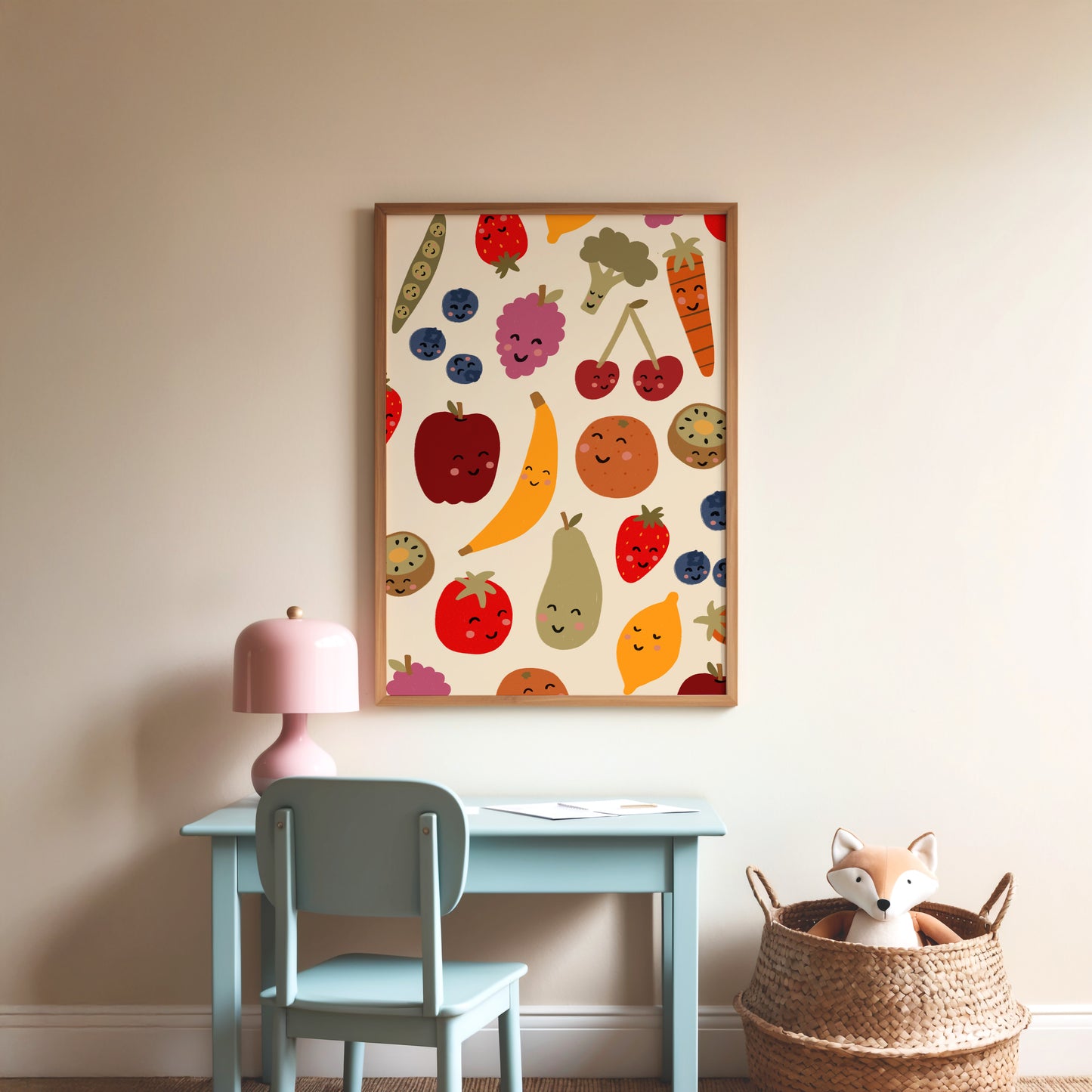 Fruit Friends | Nursery Print | UNFRAMED