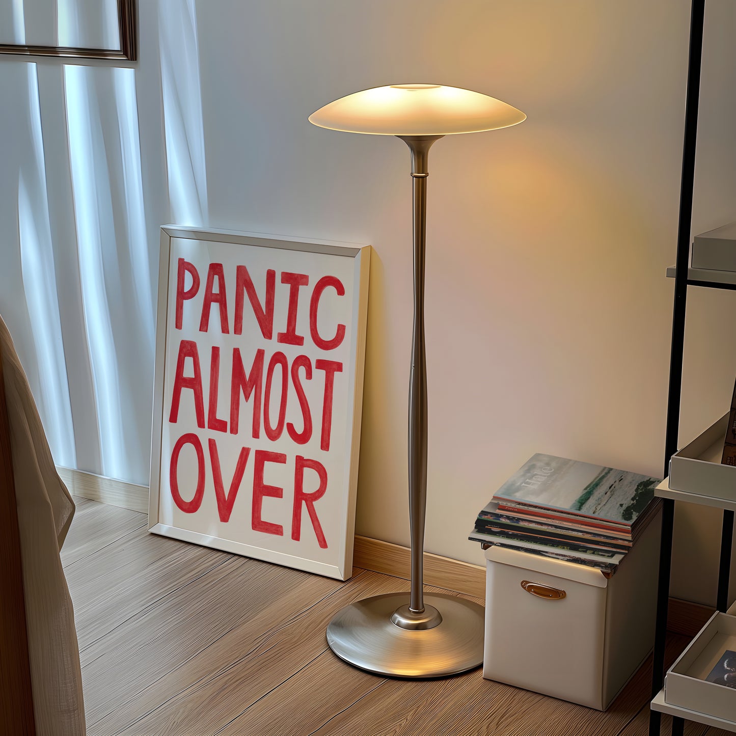 Panic Almost Over | Hand Painted Print | UNFRAMED