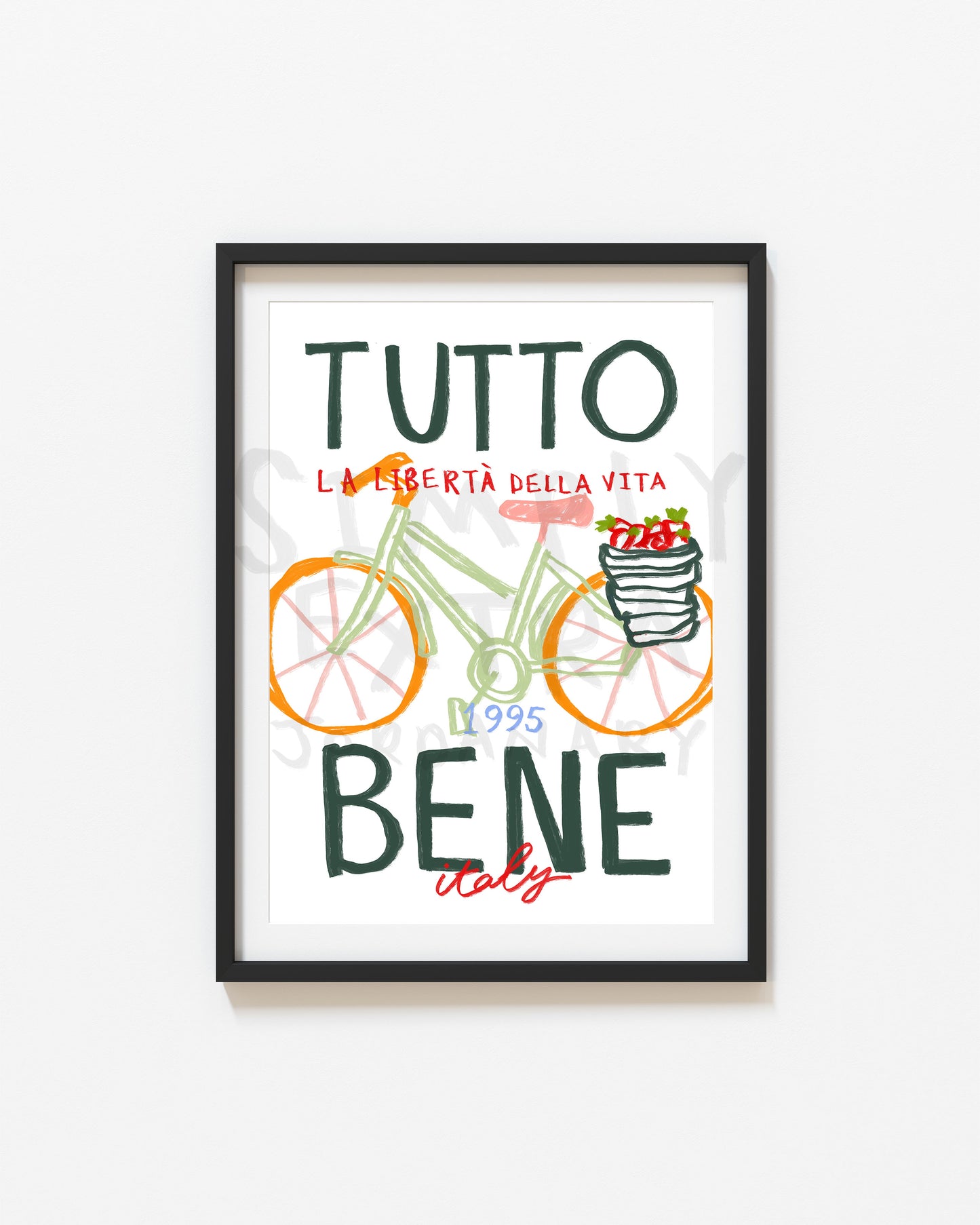 Tutto Bene | All Good Italian Poster | UNFRAMED