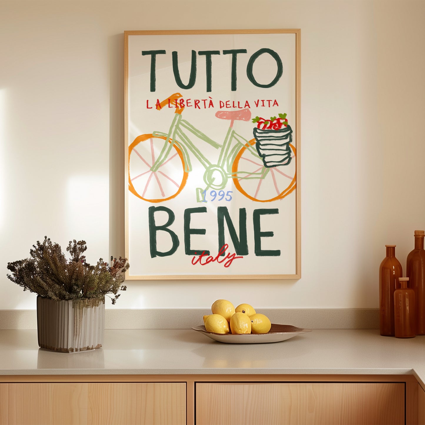 Tutto Bene | All Good Italian Poster | UNFRAMED