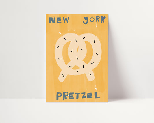 New York Pretzel | Foodie Print | UNFRAMED