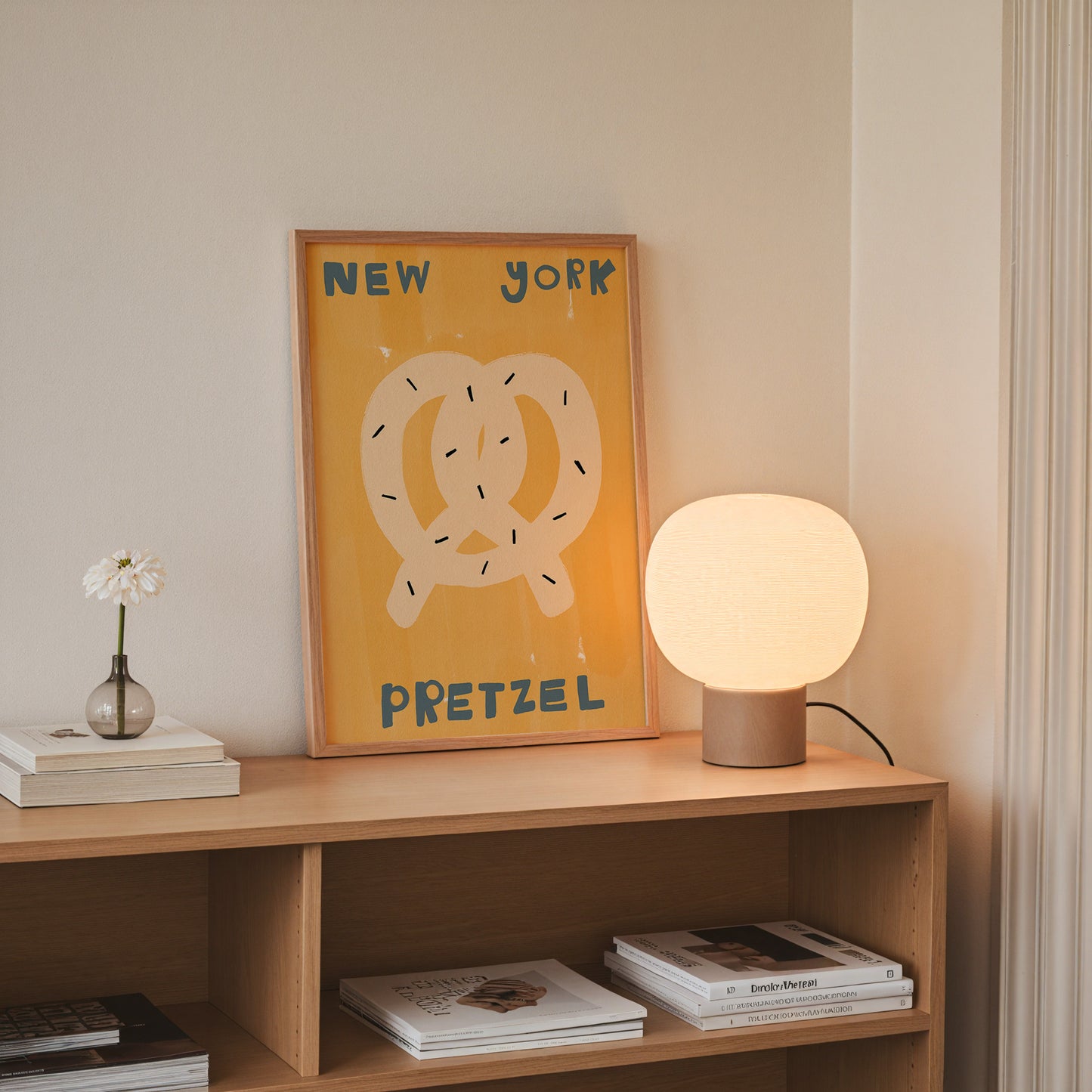 New York Pretzel | Foodie Print | UNFRAMED
