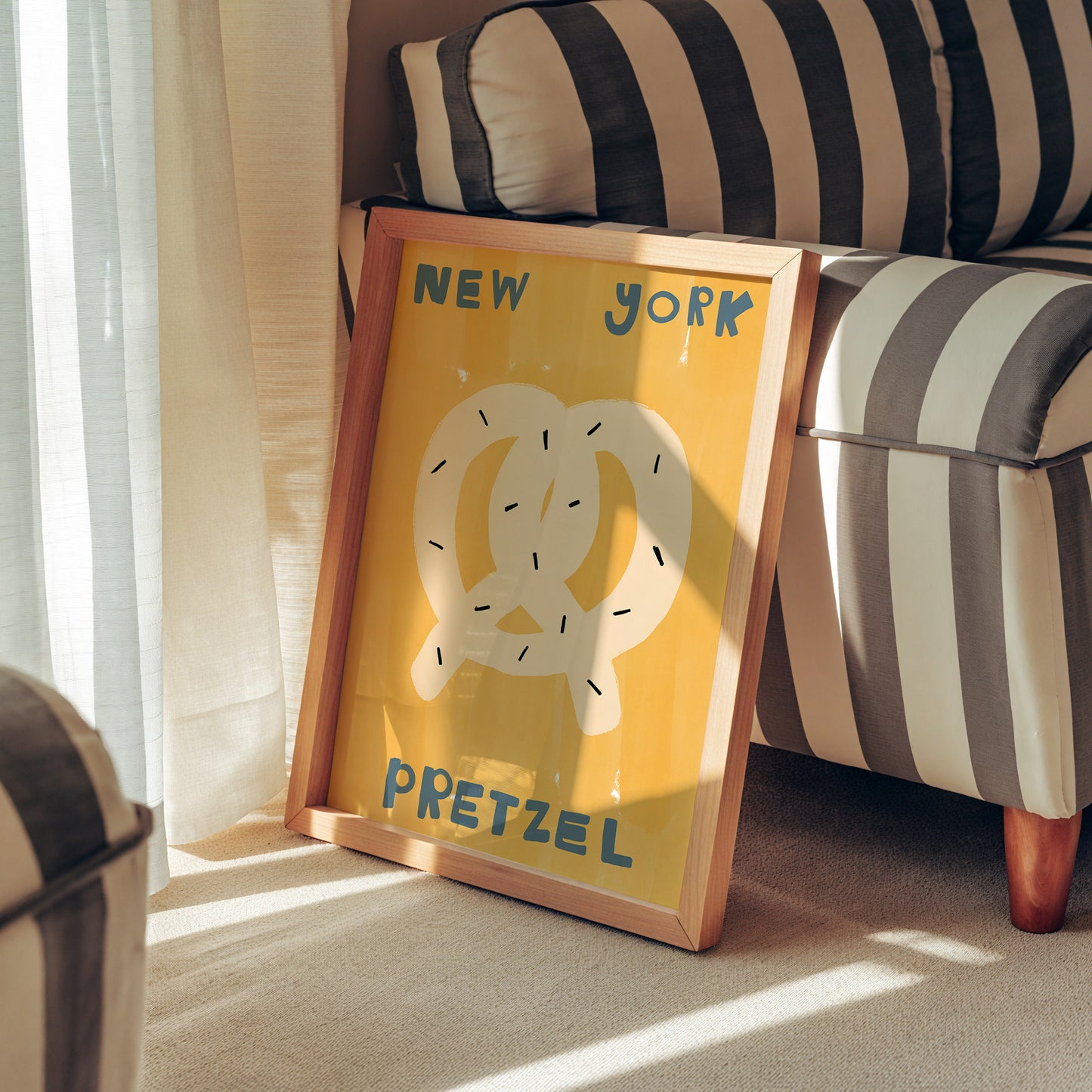 New York Pretzel | Foodie Print | UNFRAMED