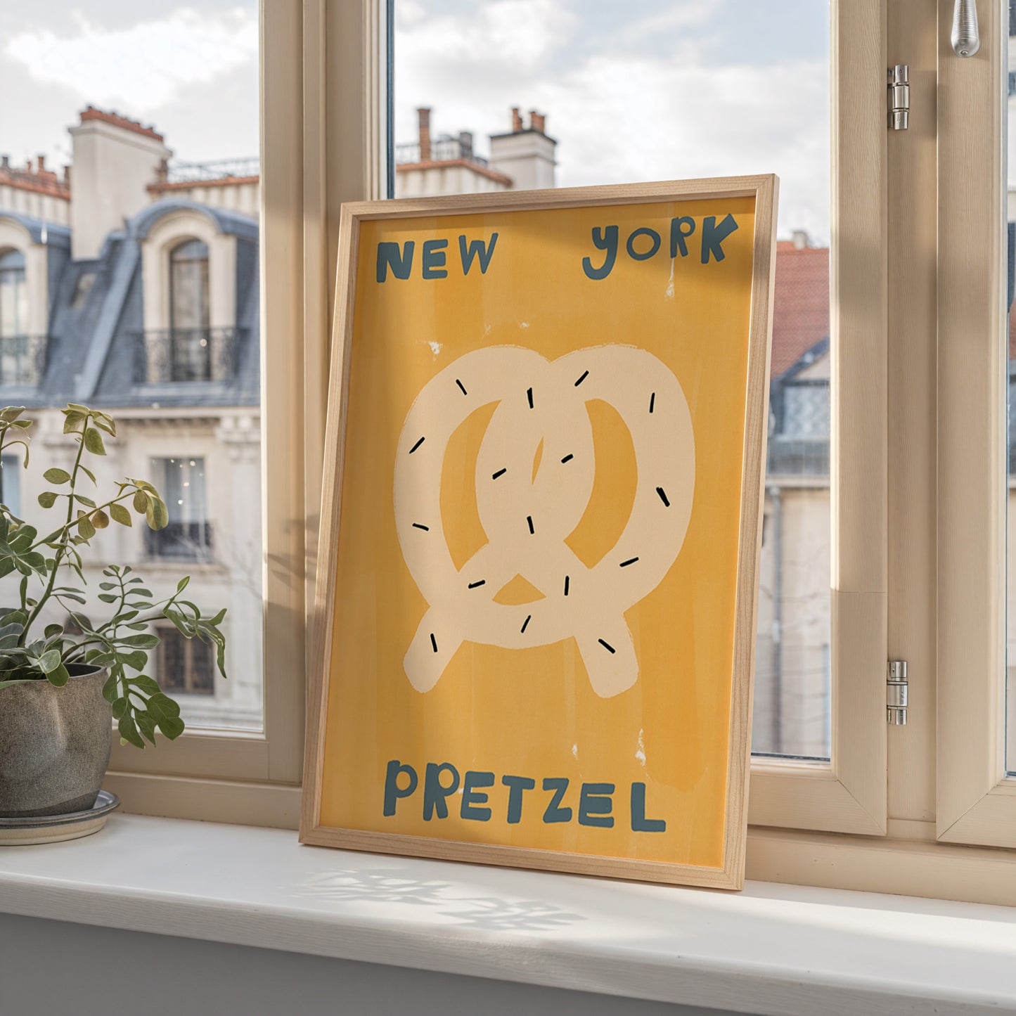 New York Pretzel | Foodie Print | UNFRAMED