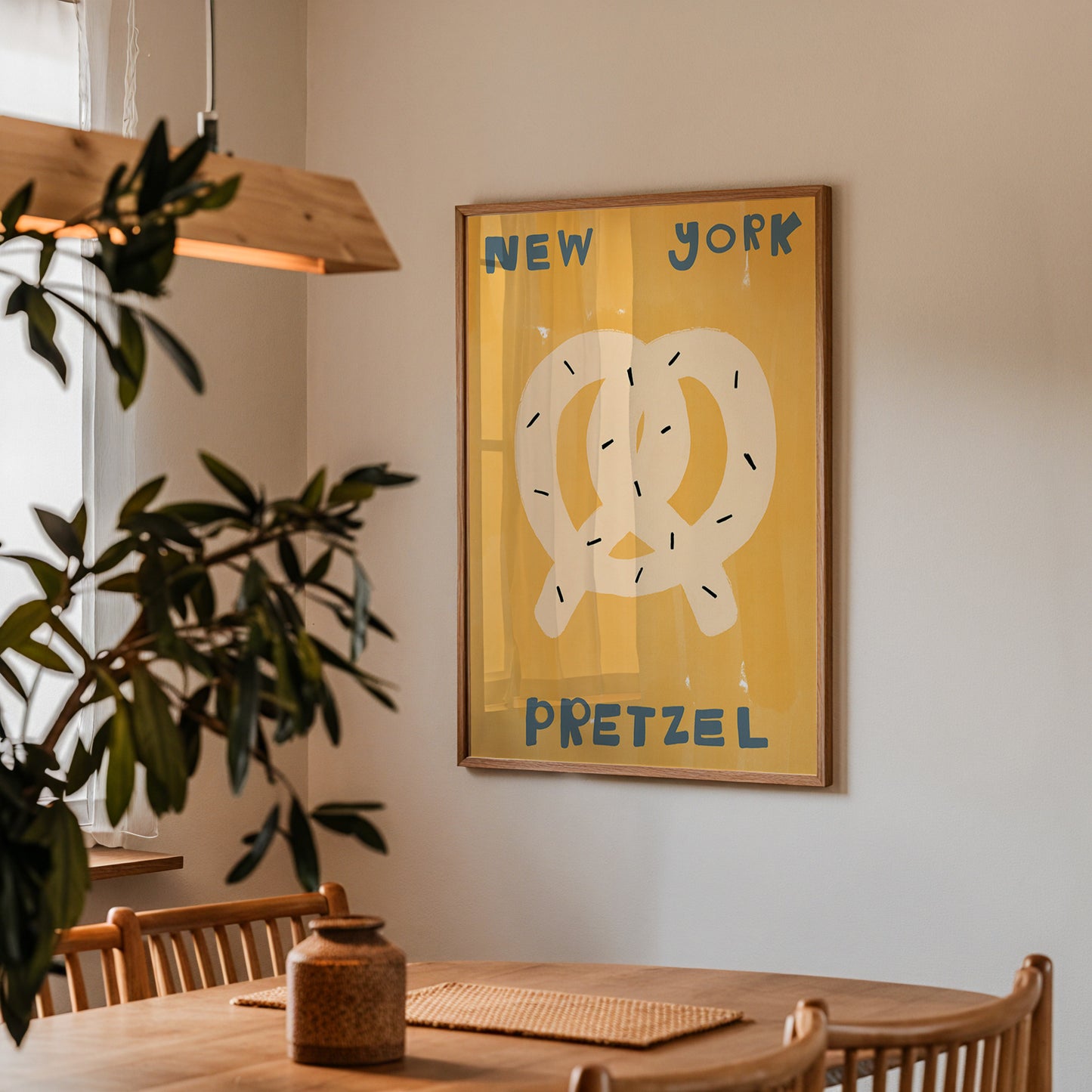 New York Pretzel | Foodie Print | UNFRAMED