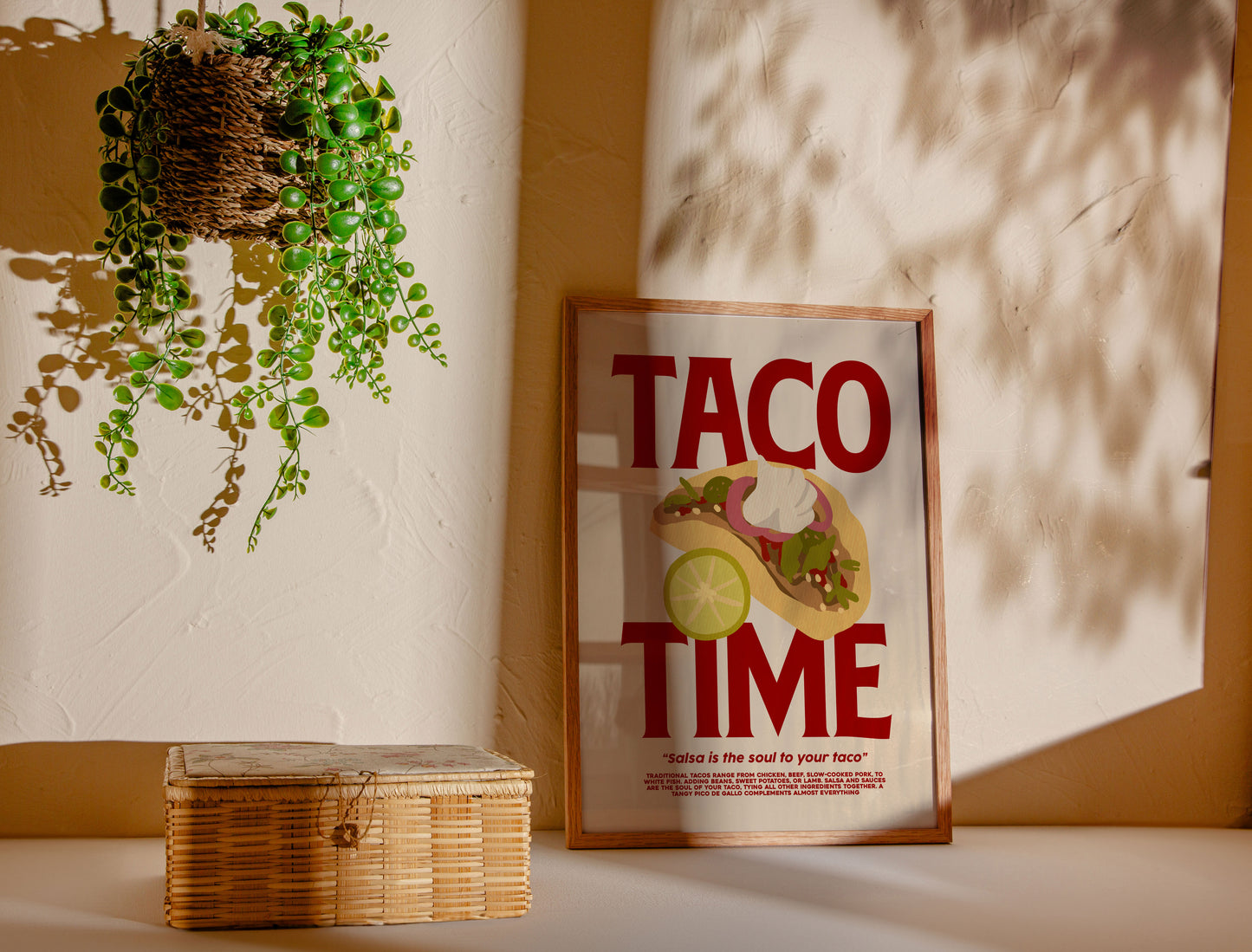 Taco Time | Food Poster | UNFRAMED