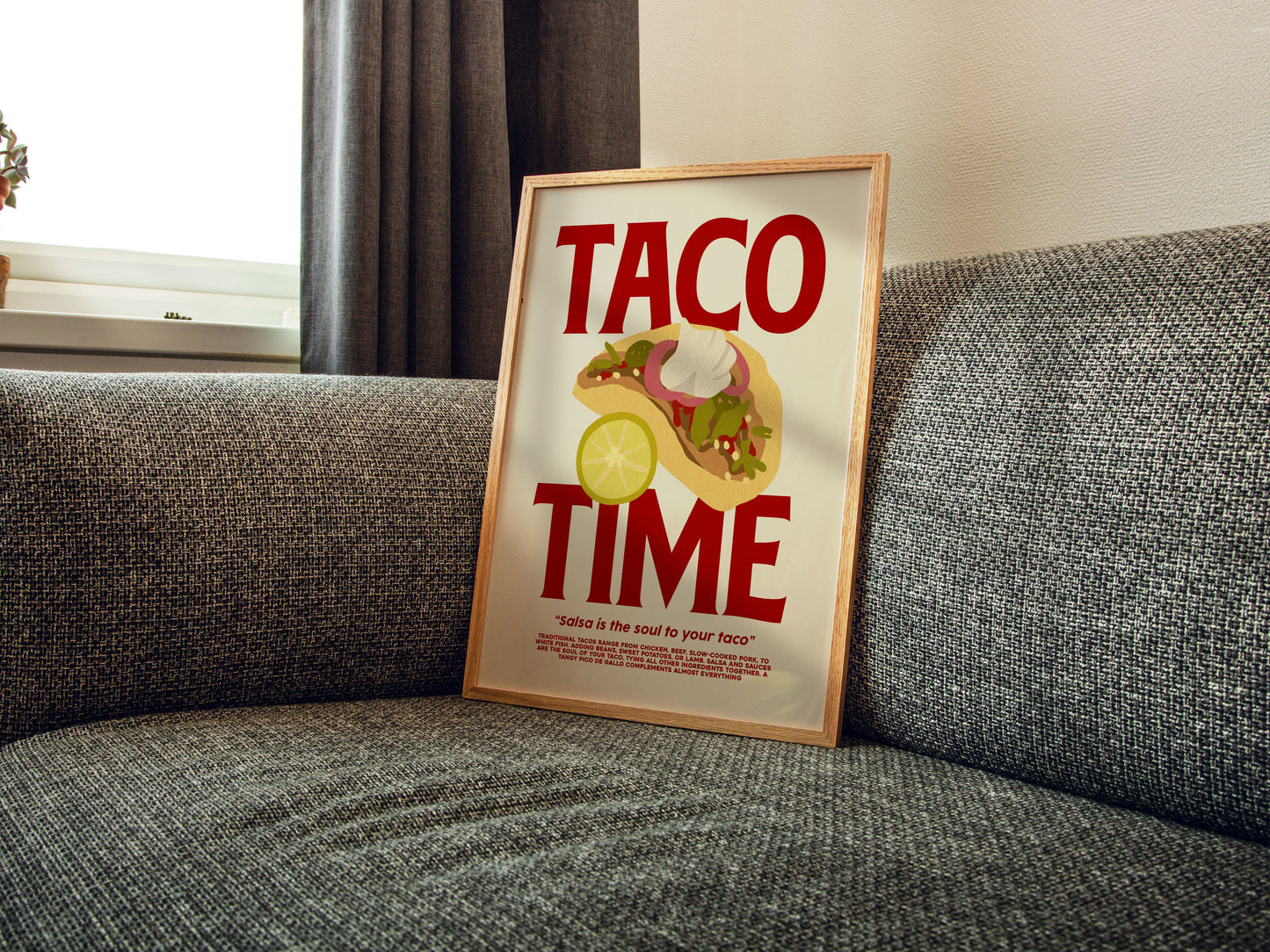 Taco Time | Food Poster | UNFRAMED