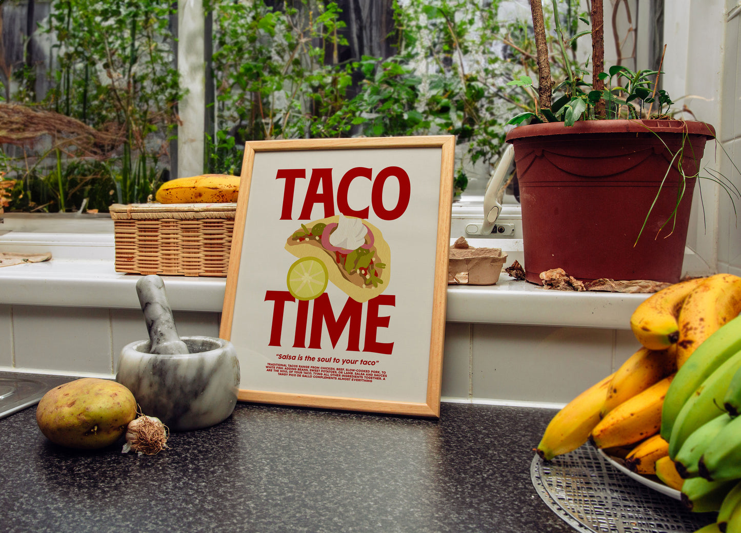 Taco Time | Food Poster | UNFRAMED