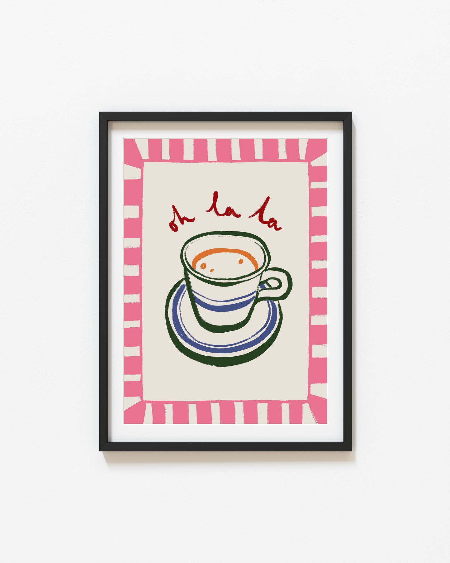 Oh La La | French Cafe Print | UNFRAMED