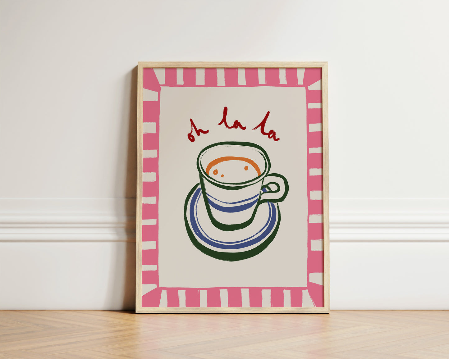 Oh La La | French Cafe Print | UNFRAMED