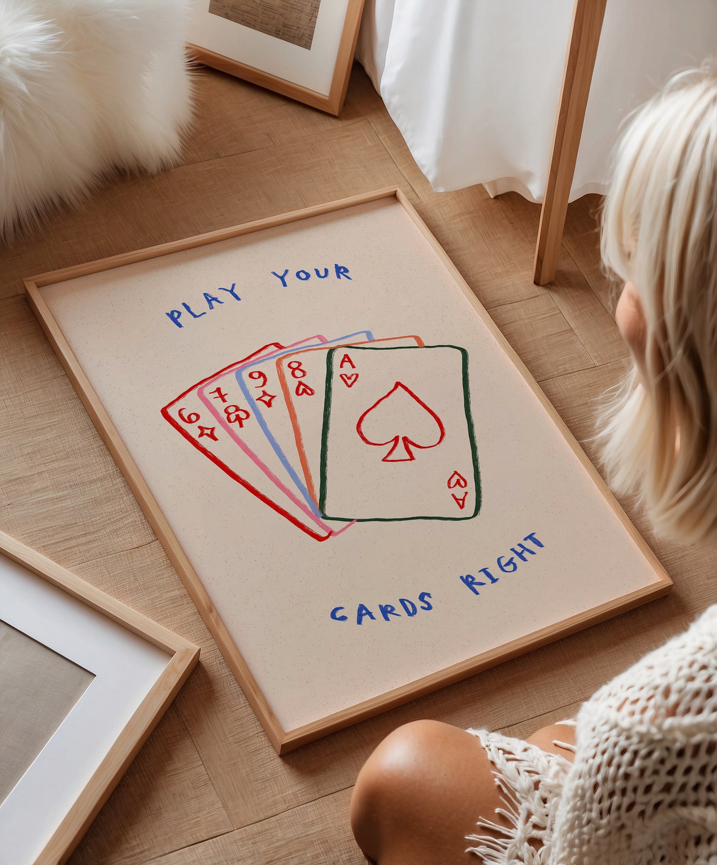 Play Your Cards Right | Playing Cards Print | UNFRAMED