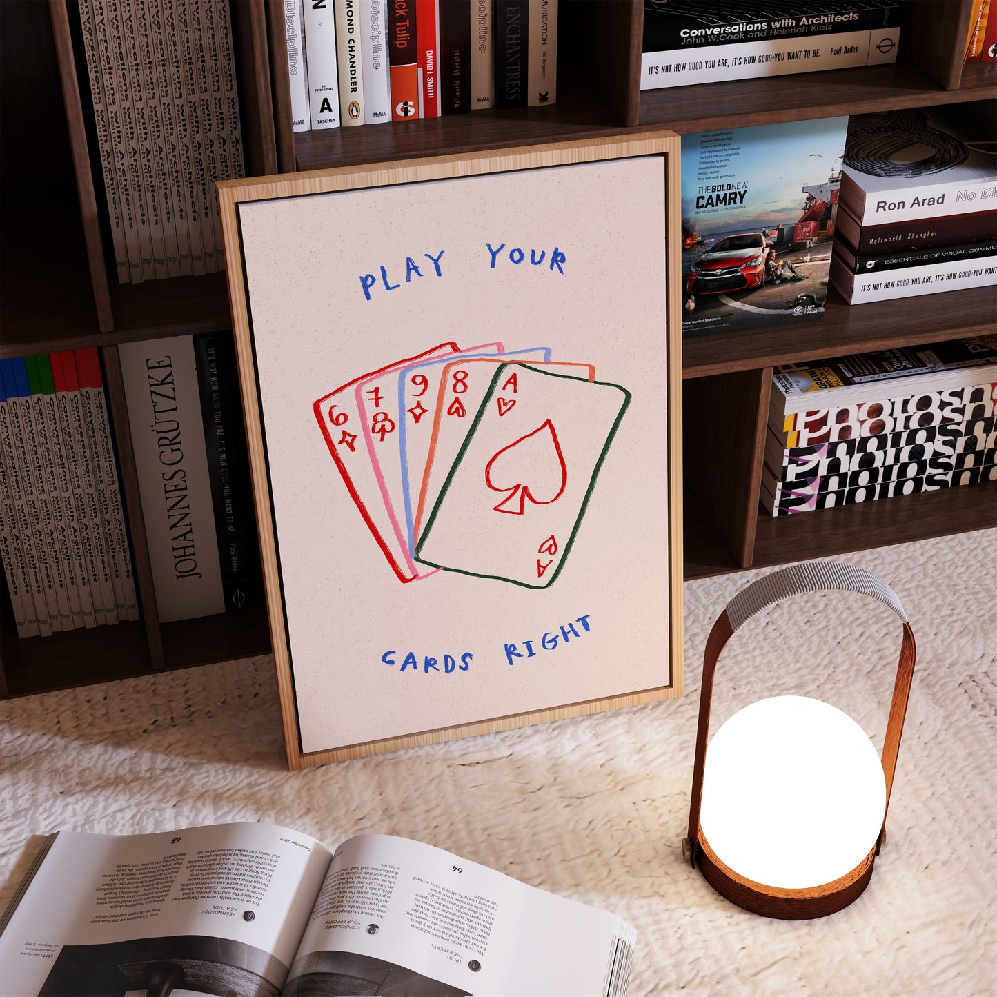 Play Your Cards Right | Playing Cards Print | UNFRAMED