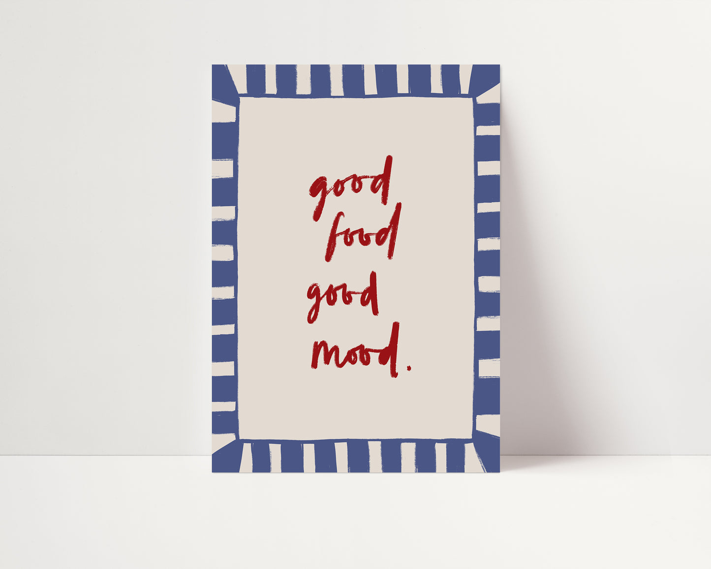 Good Food Good Mood | French Cafe Print | UNFRAMED