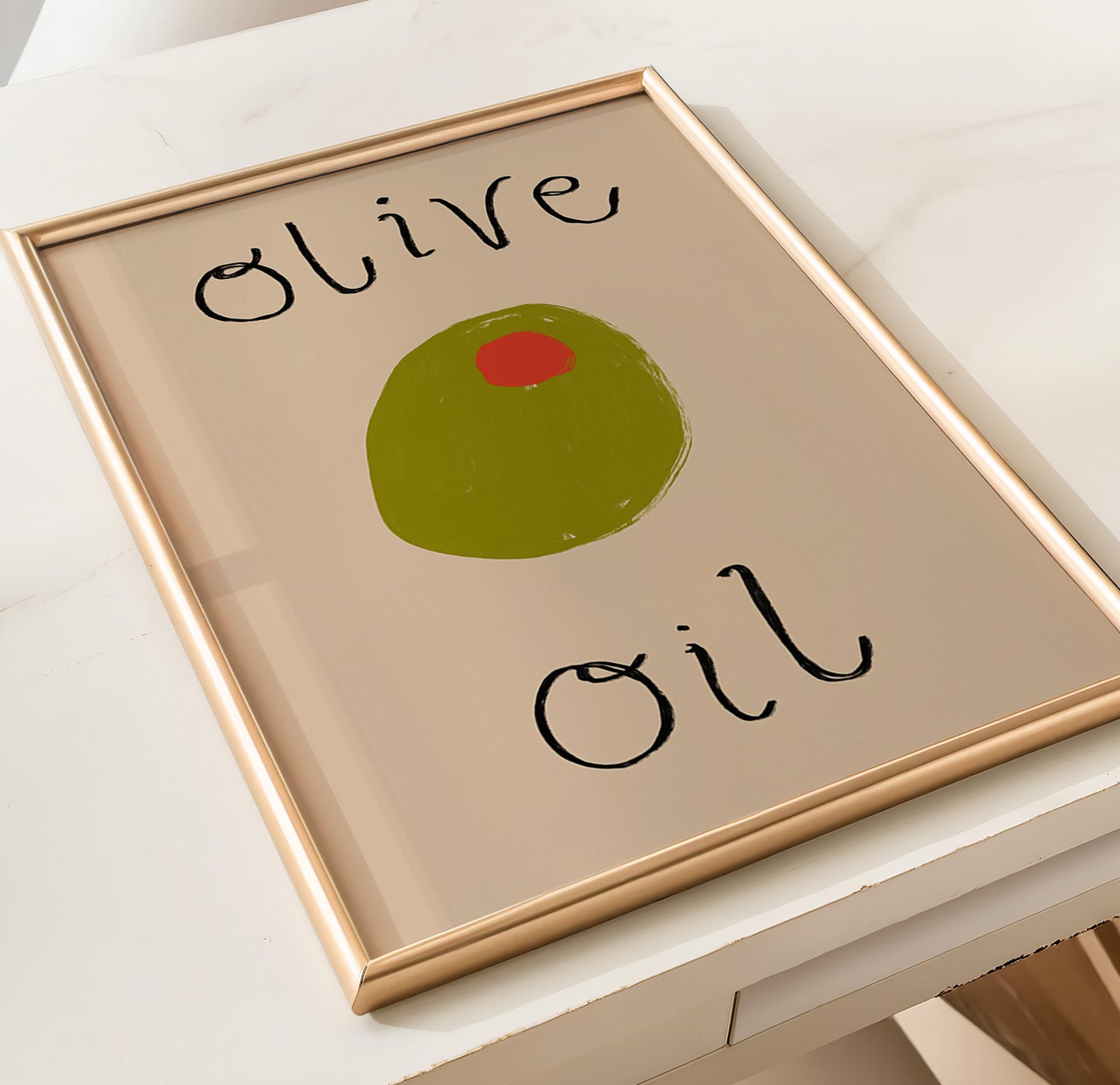 Olive Oil | Kitchen Print | UNFRAMED