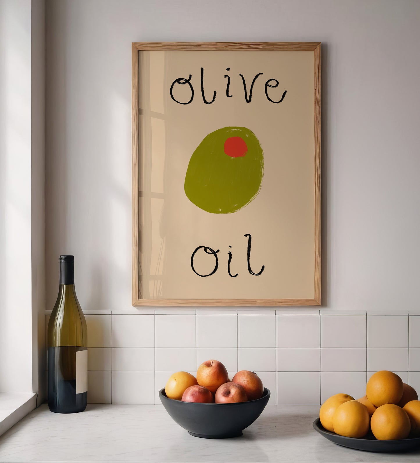 Olive Oil | Kitchen Print | UNFRAMED