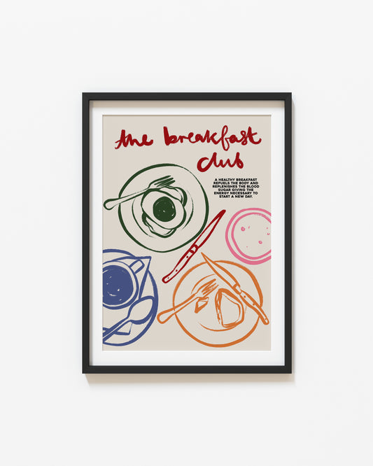 The Breakfast Club | French Cafe Print | UNFRAMED