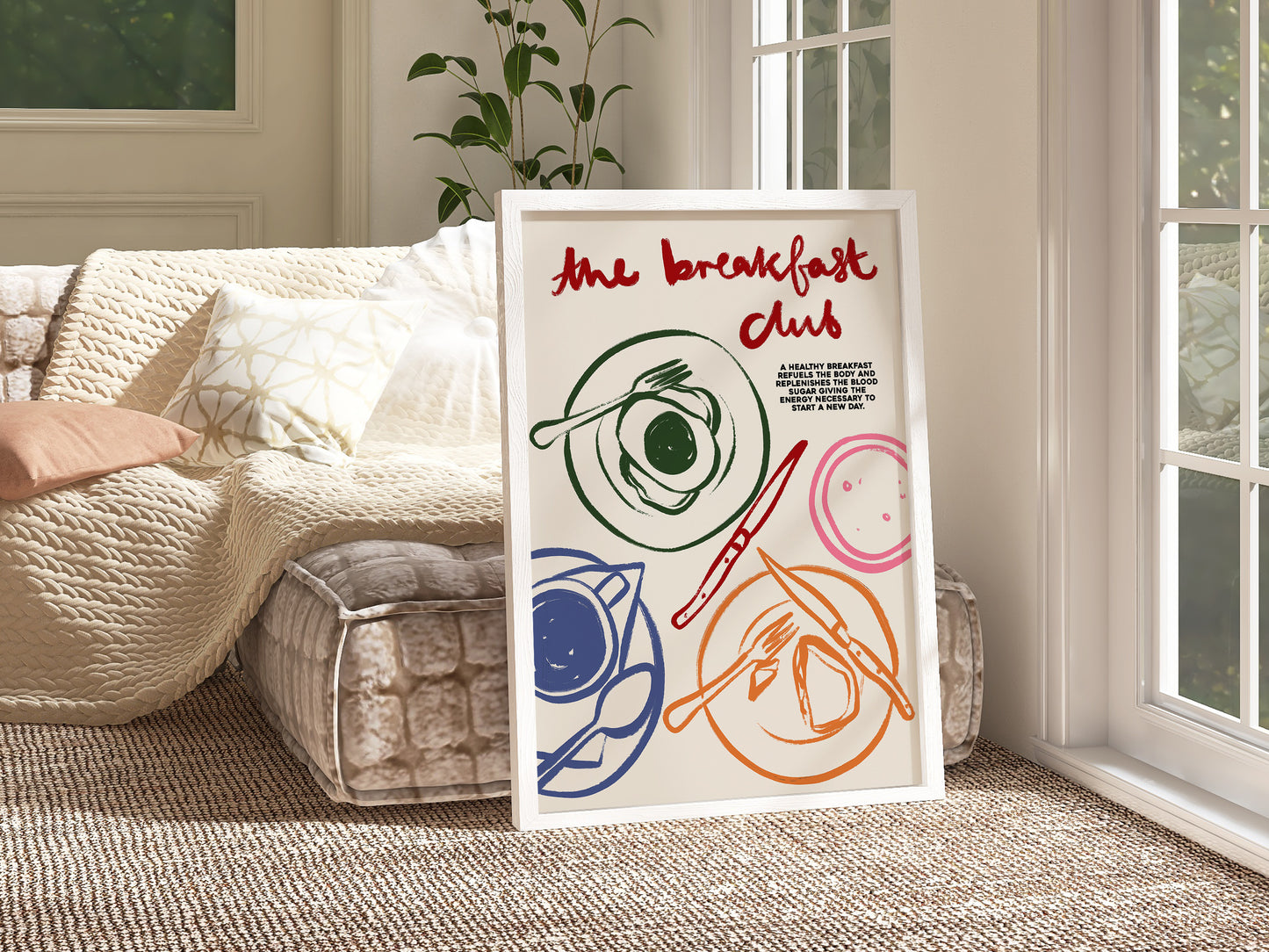 The Breakfast Club | French Cafe Print | UNFRAMED