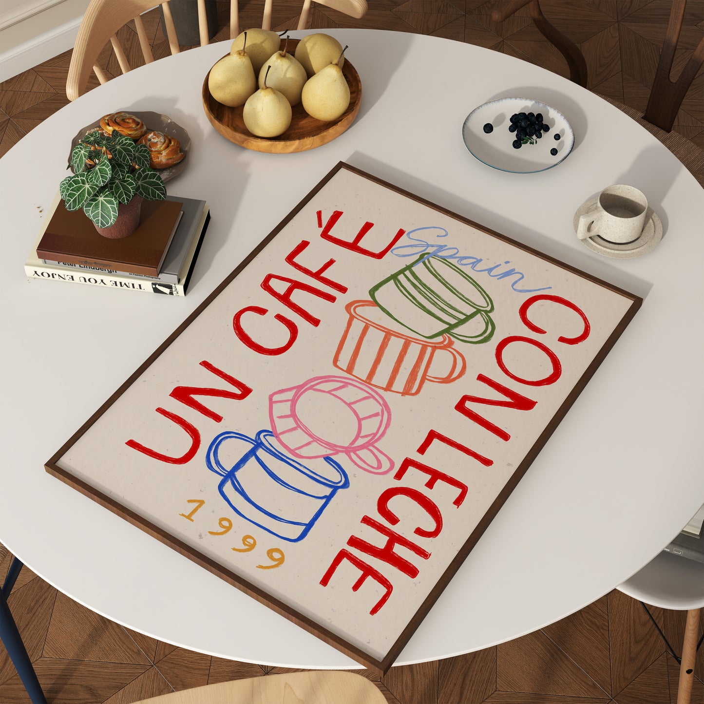 Un Cafe Con Leche | Coffee Print | UNFRAMED