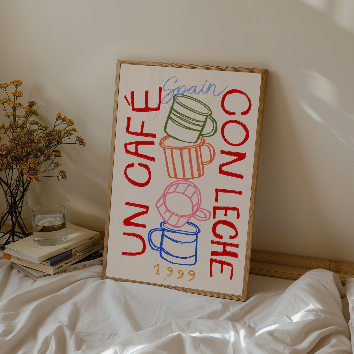 Un Cafe Con Leche | Coffee Print | UNFRAMED