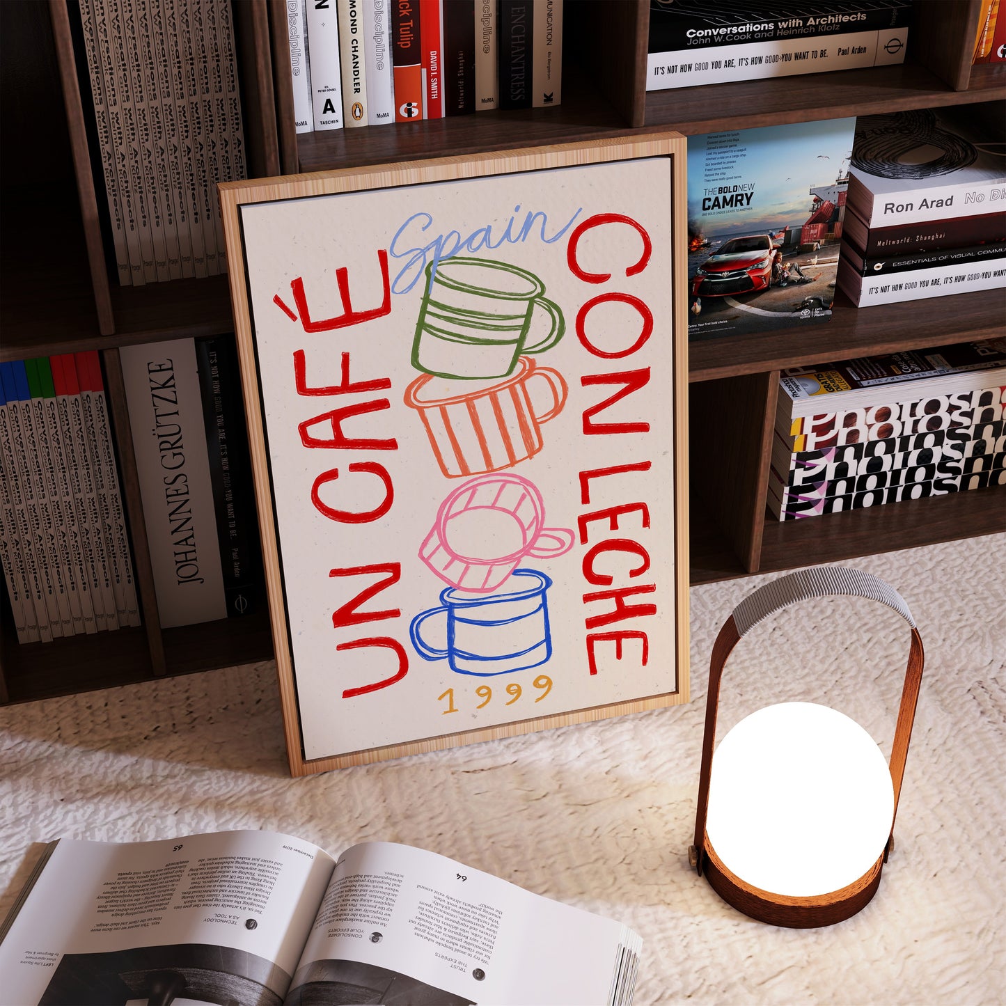 Un Cafe Con Leche | Coffee Print | UNFRAMED