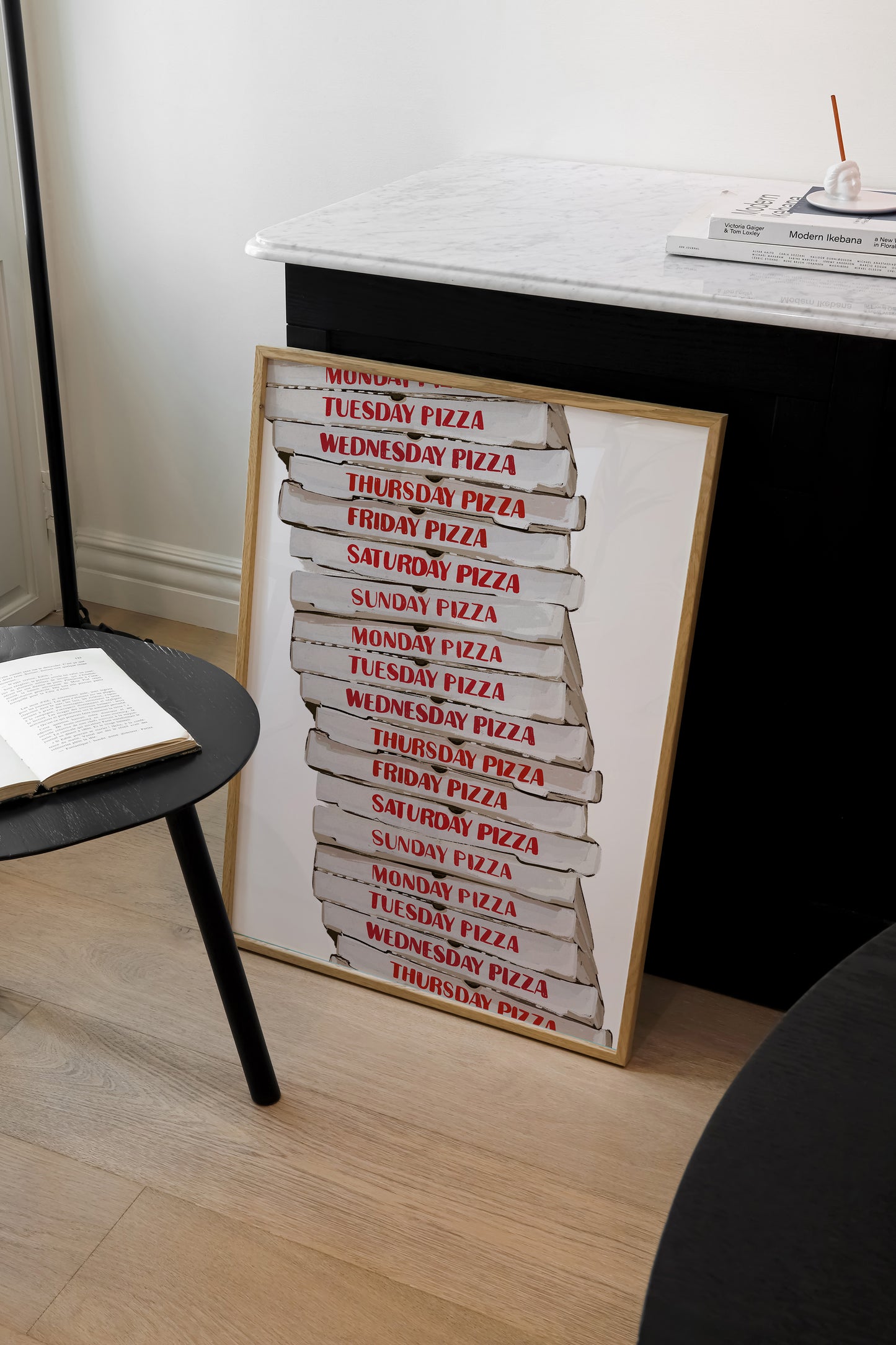 Pizza Everyday | Pizza Box Print | UNFRAMED