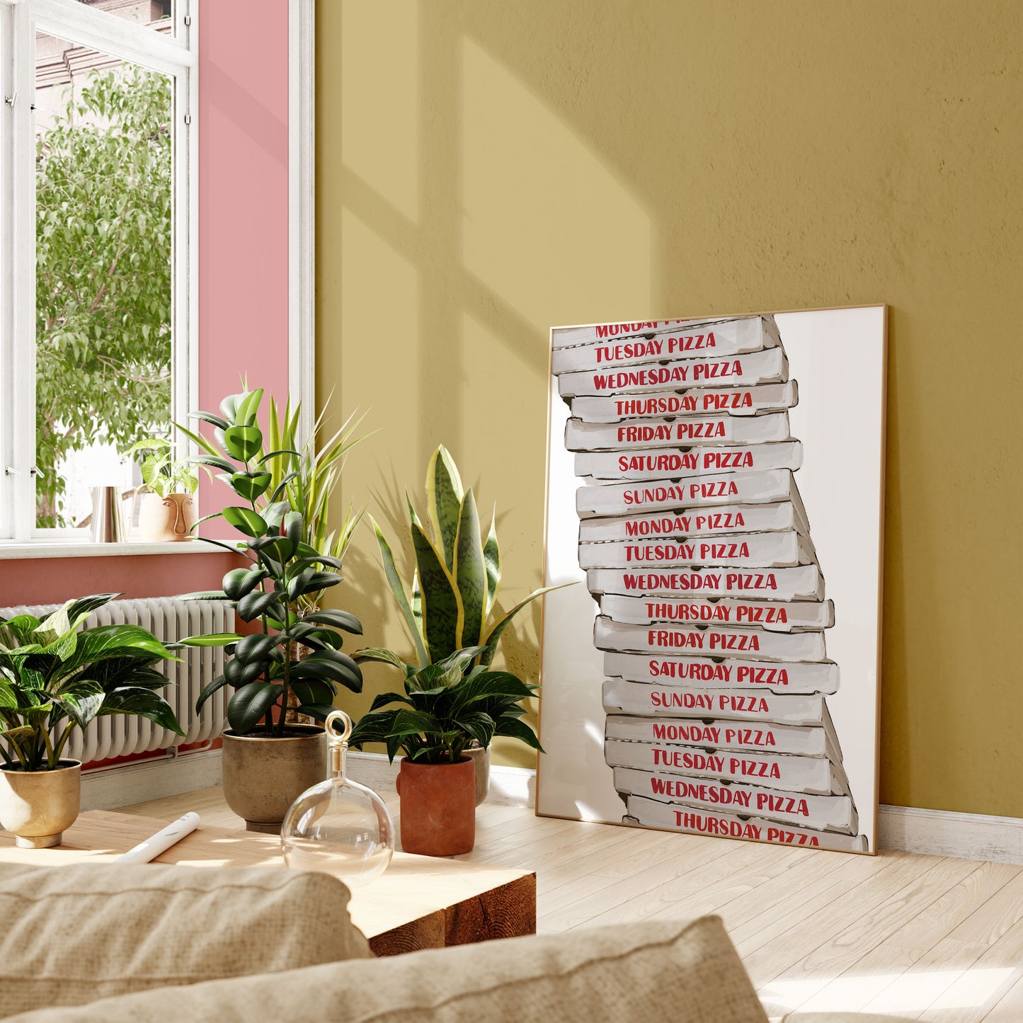 Pizza Everyday | Pizza Box Print | UNFRAMED