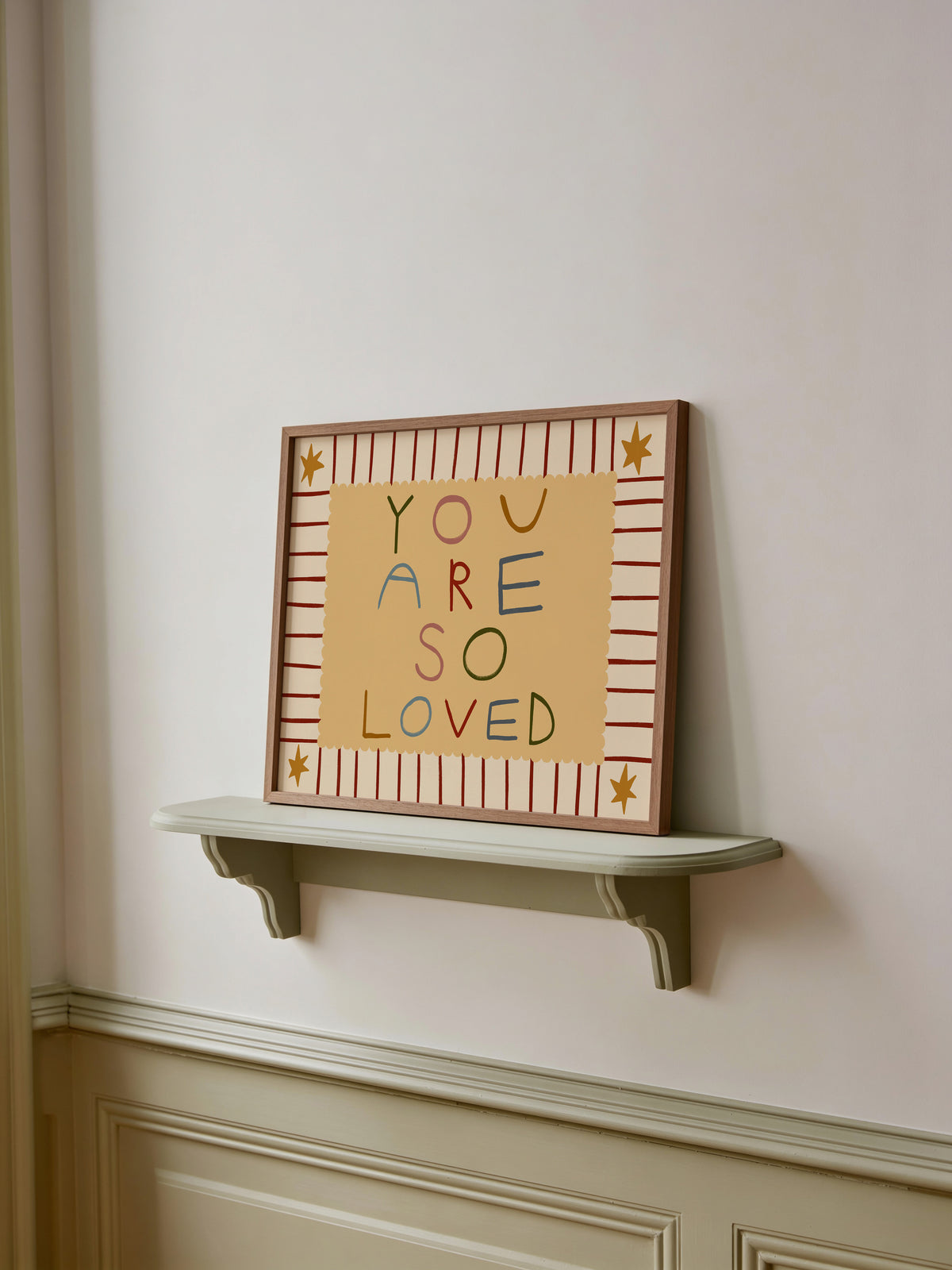 You Are So Loved | Horizontal Nursery Print | UNFRAMED