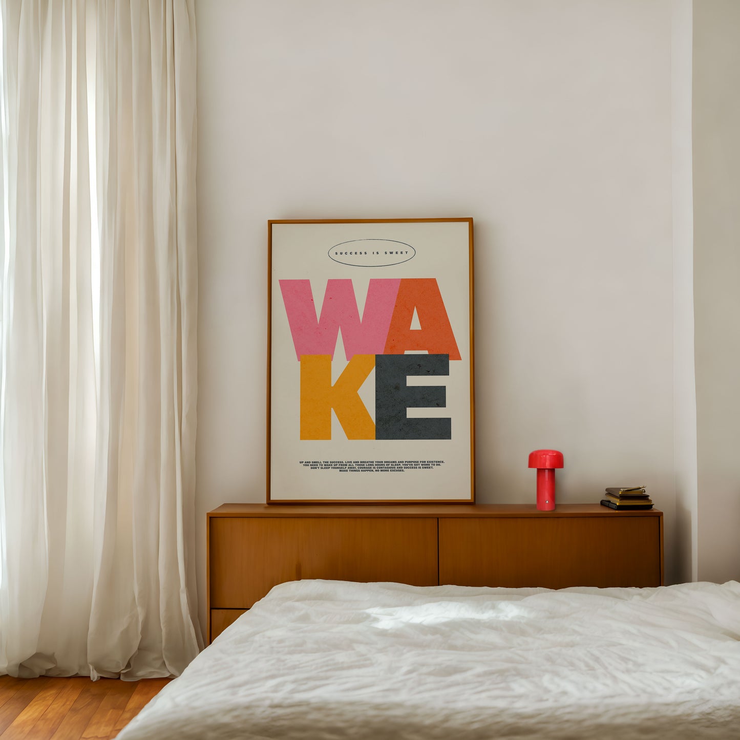 Wake Up | Motivational Print | UNFRAMED