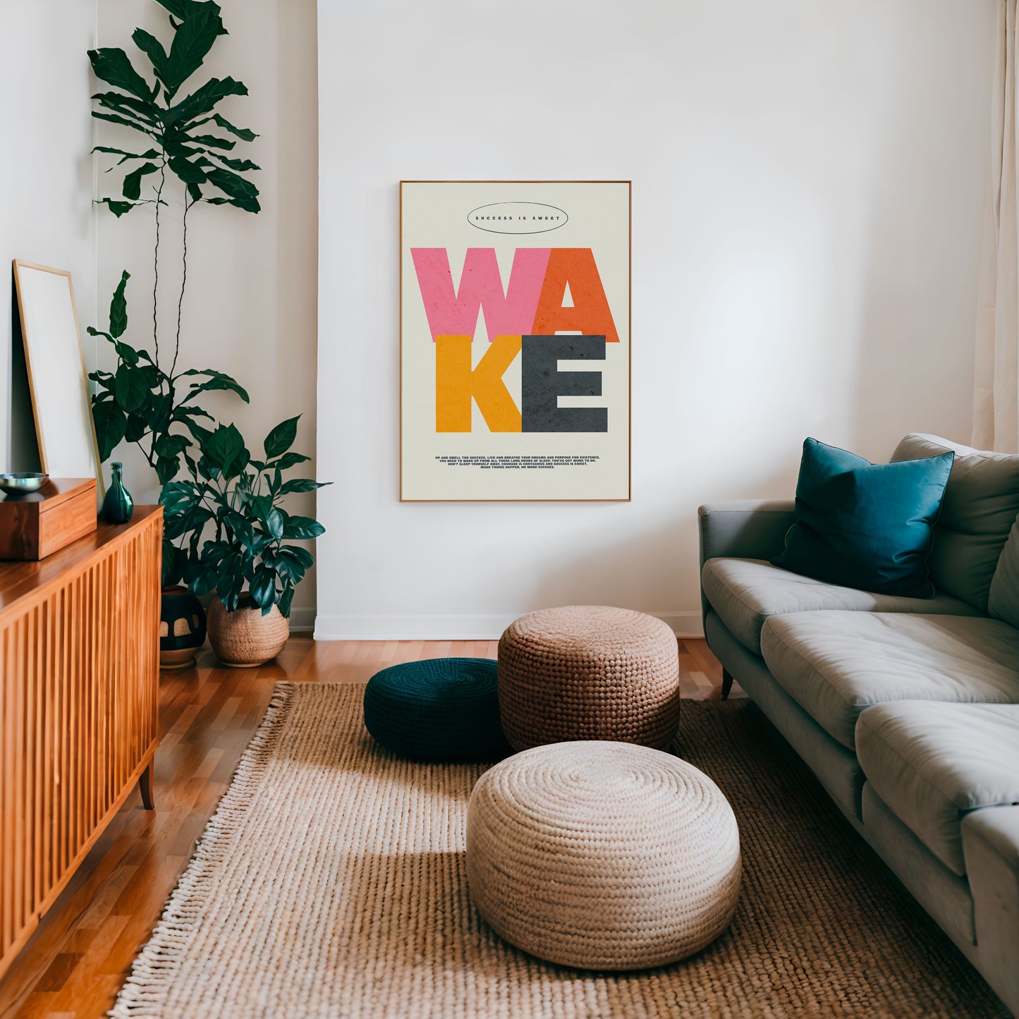 Wake Up | Motivational Print | UNFRAMED