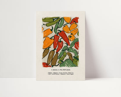 Chili Peppers | Chilies Print | UNFRAMED