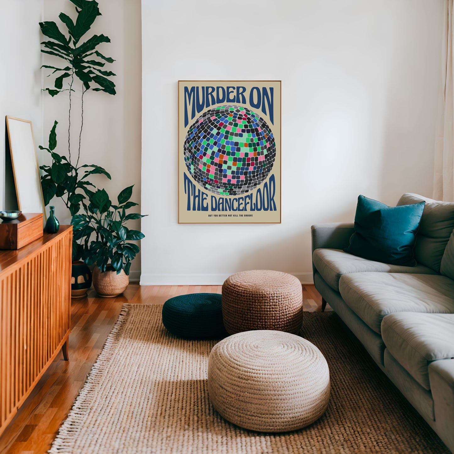 Murder On The Dance Floor | Disco Ball Poster | UNFRAMED