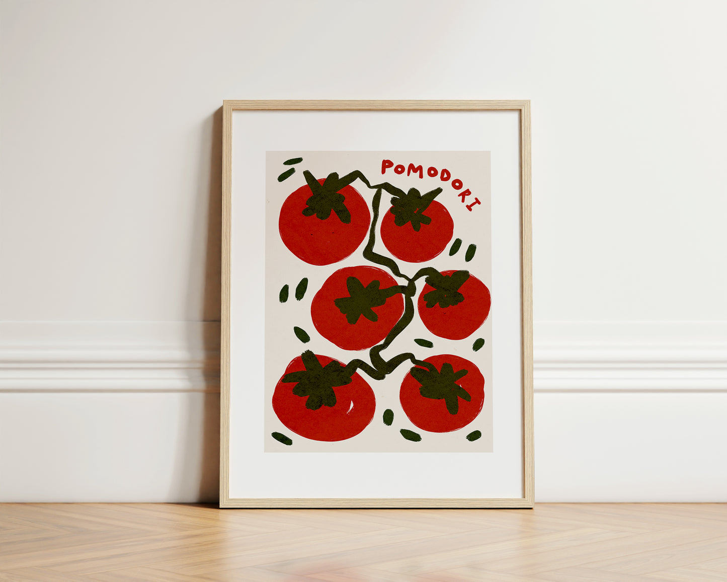 Pomodori | Italian Tomatoes Print | UNFRAMED