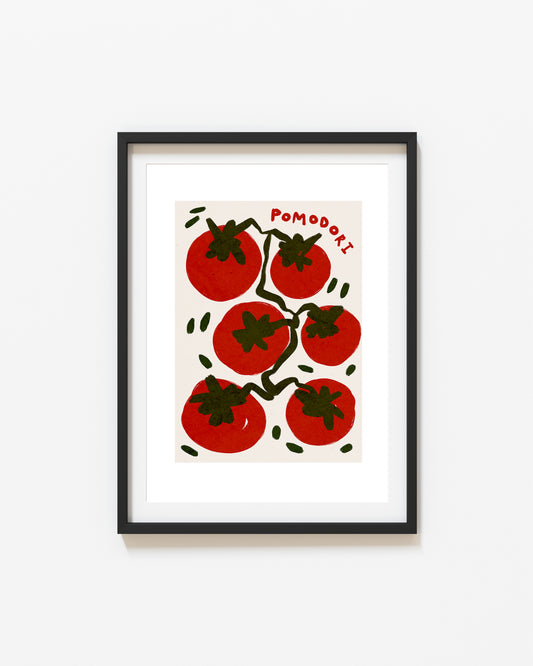 Pomodori | Italian Tomatoes Print | UNFRAMED