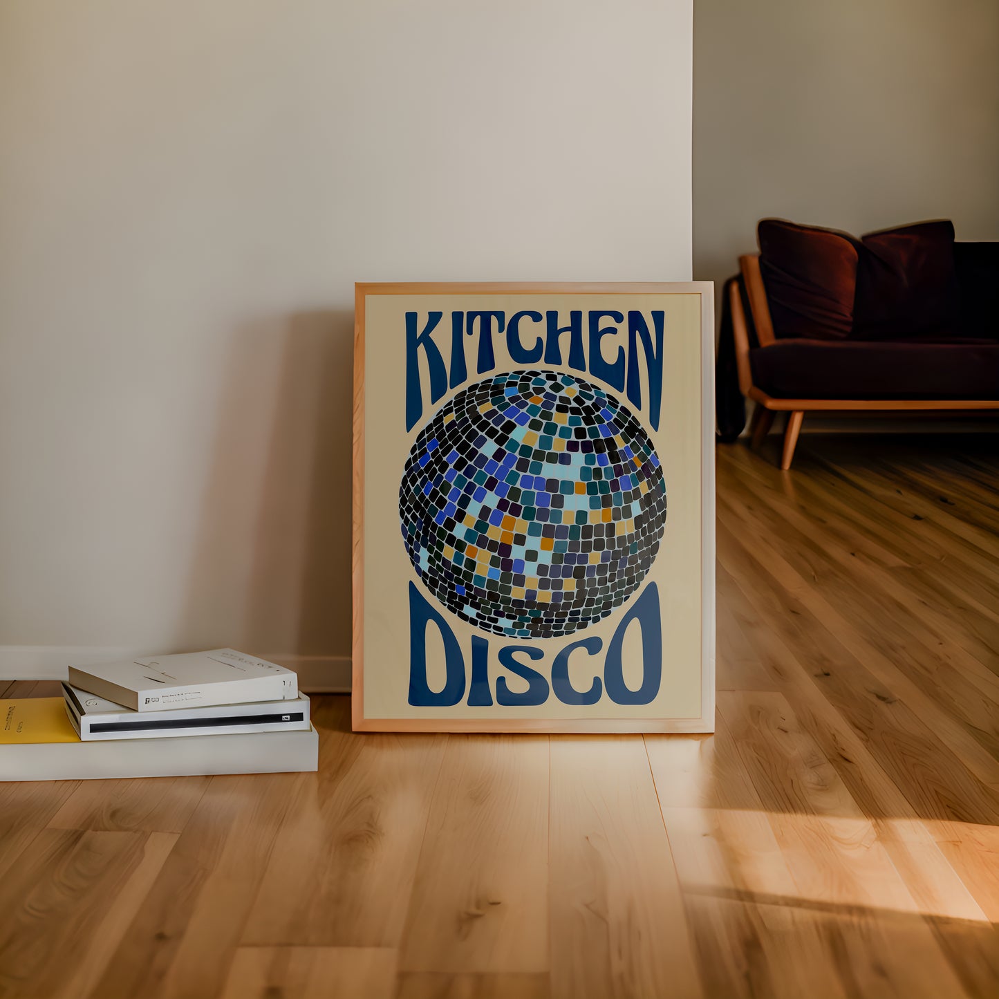 Kitchen Disco | Disco Ball Poster | UNFRAMED