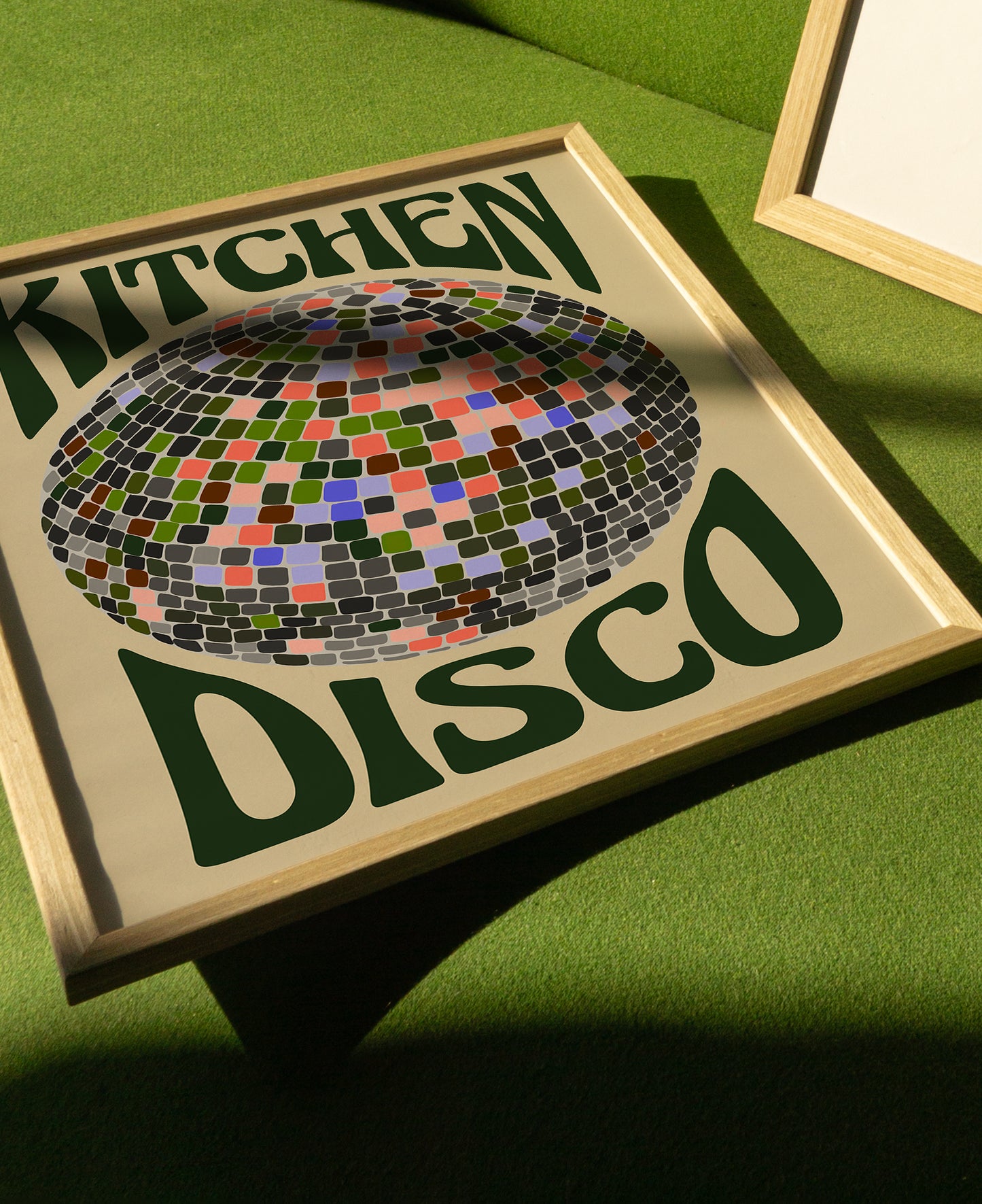 Kitchen Disco | Disco Ball Poster | UNFRAMED