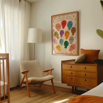 What's Your Favourite Colour? | Nursery Print | UNFRAMED