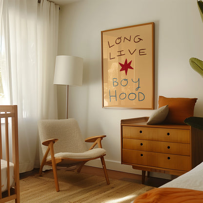 Long Live Boy Hood | Kid's Print | UNFRAMED