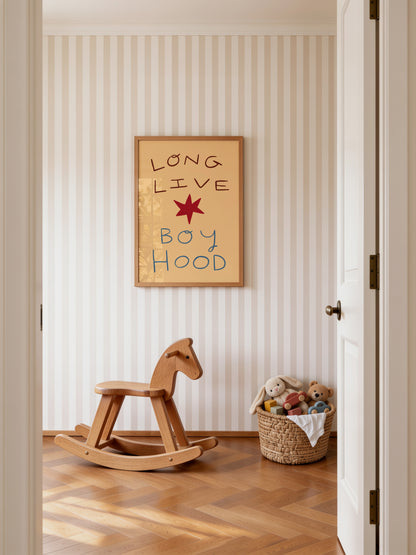 Long Live Boy Hood | Kid's Print | UNFRAMED