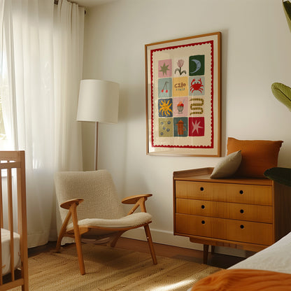 Ciao Italia | Patchwork Nursery Print | UNFRAMED