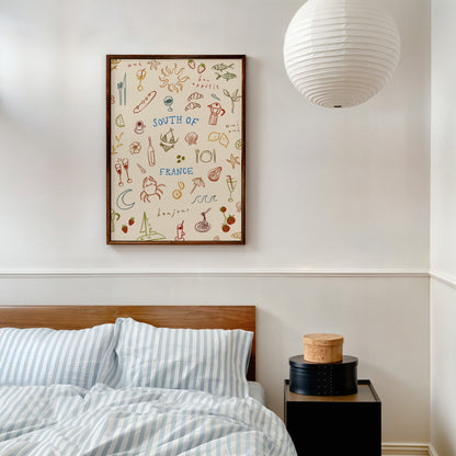 South Of France | Seaside Print | UNFRAMED