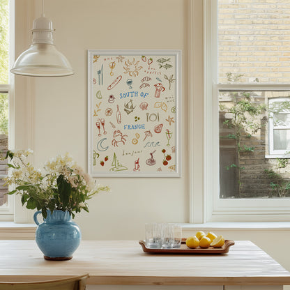 South Of France | Seaside Print | UNFRAMED
