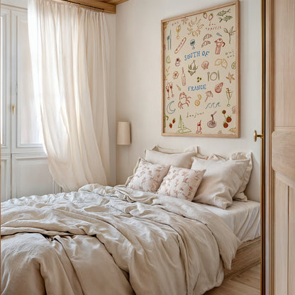 South Of France | Seaside Print | UNFRAMED