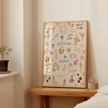 South Of France | Seaside Print | UNFRAMED