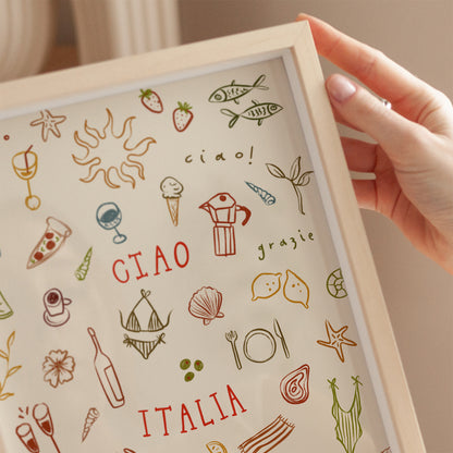 Ciao Italia | Seaside Print | UNFRAMED