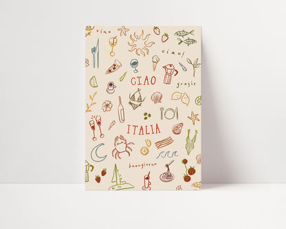 Ciao Italia | Seaside Print | UNFRAMED